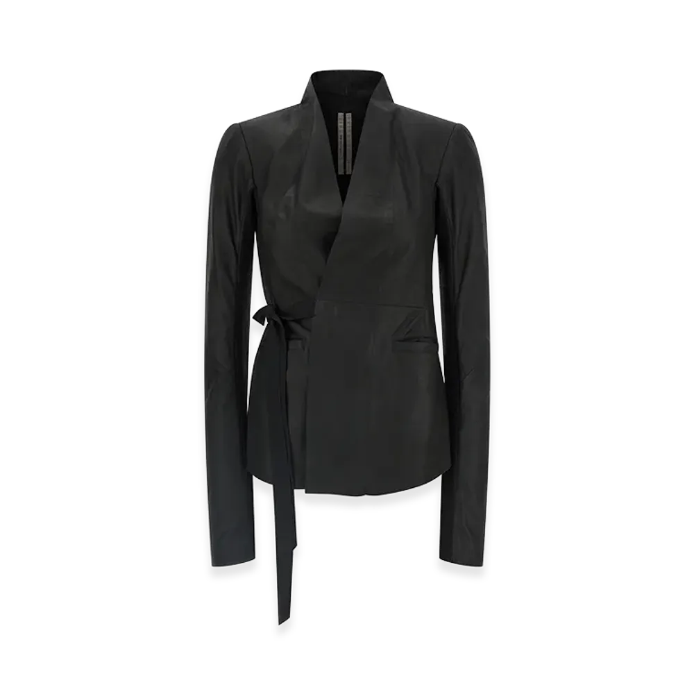 Rick Owens Women's 'Hollywood' Leather Jacket "Black"