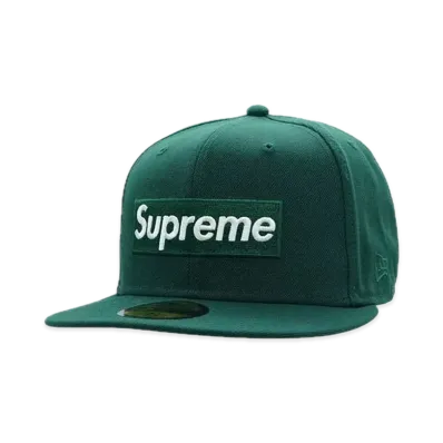 Supreme Sharpie Box Logo New Era "Dark Green"