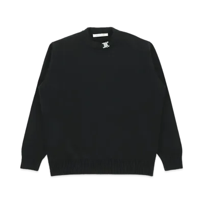 1017 ALYX 9SM Buckle Collar Crewneck "Black"