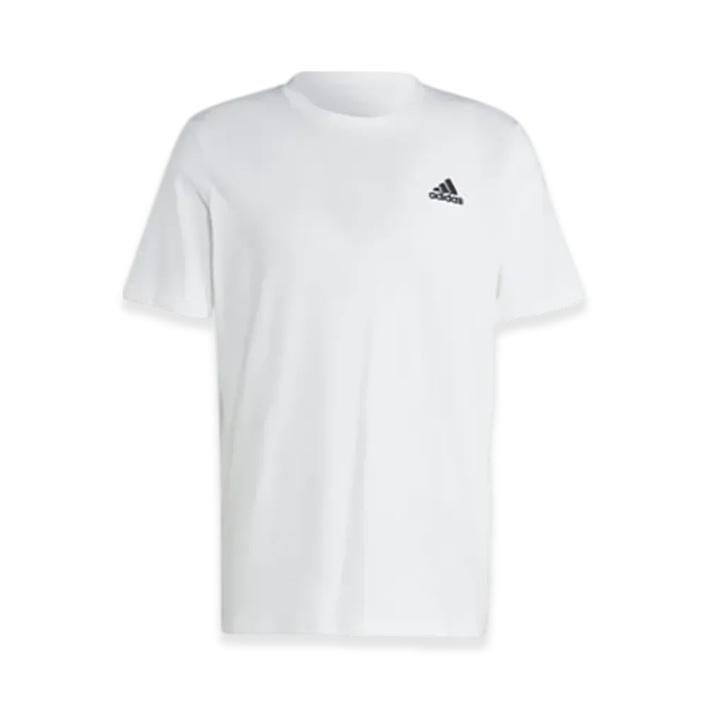 adidas Essentials Single Jersey Small Embroidered Logo Short-Sleeve T-Shirt "White"
