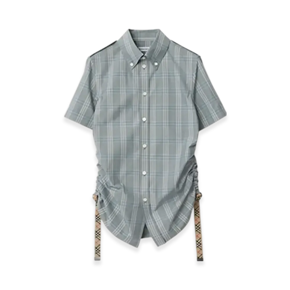 Burberry Check Cotton Shirt "Hyacinth"
