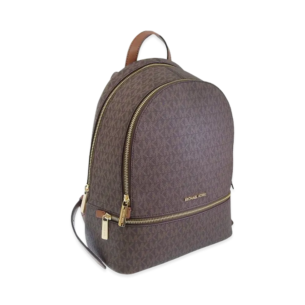 MICHAEL KORS Women's MD Zip Backpack "Brown"