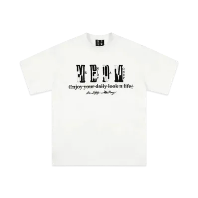 MR. ENJOY DA MONEY Broken Pattipure Short Sleeve "White"