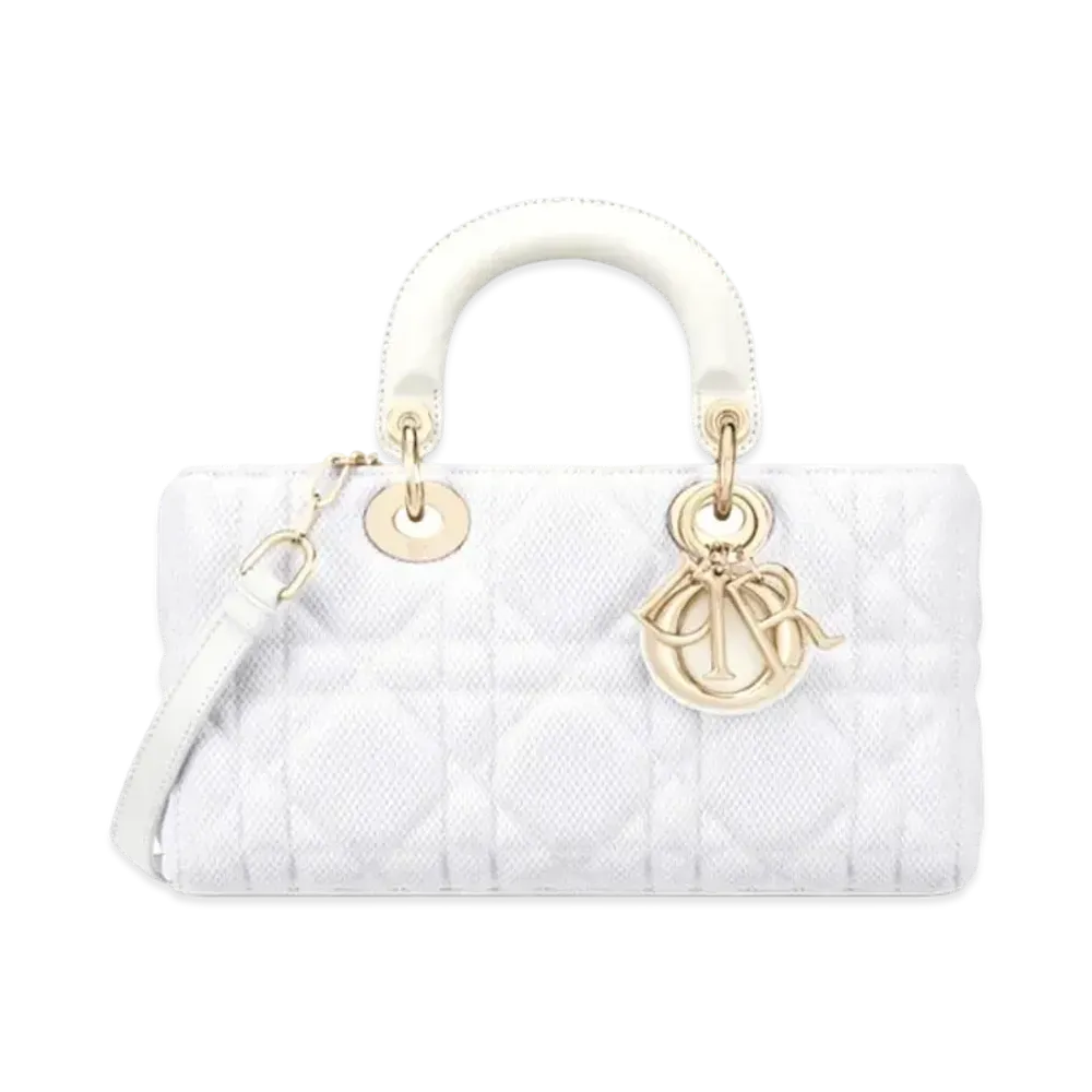 Dior Lady D-Joy Bag Macrocarnage Technical Fabric "White"