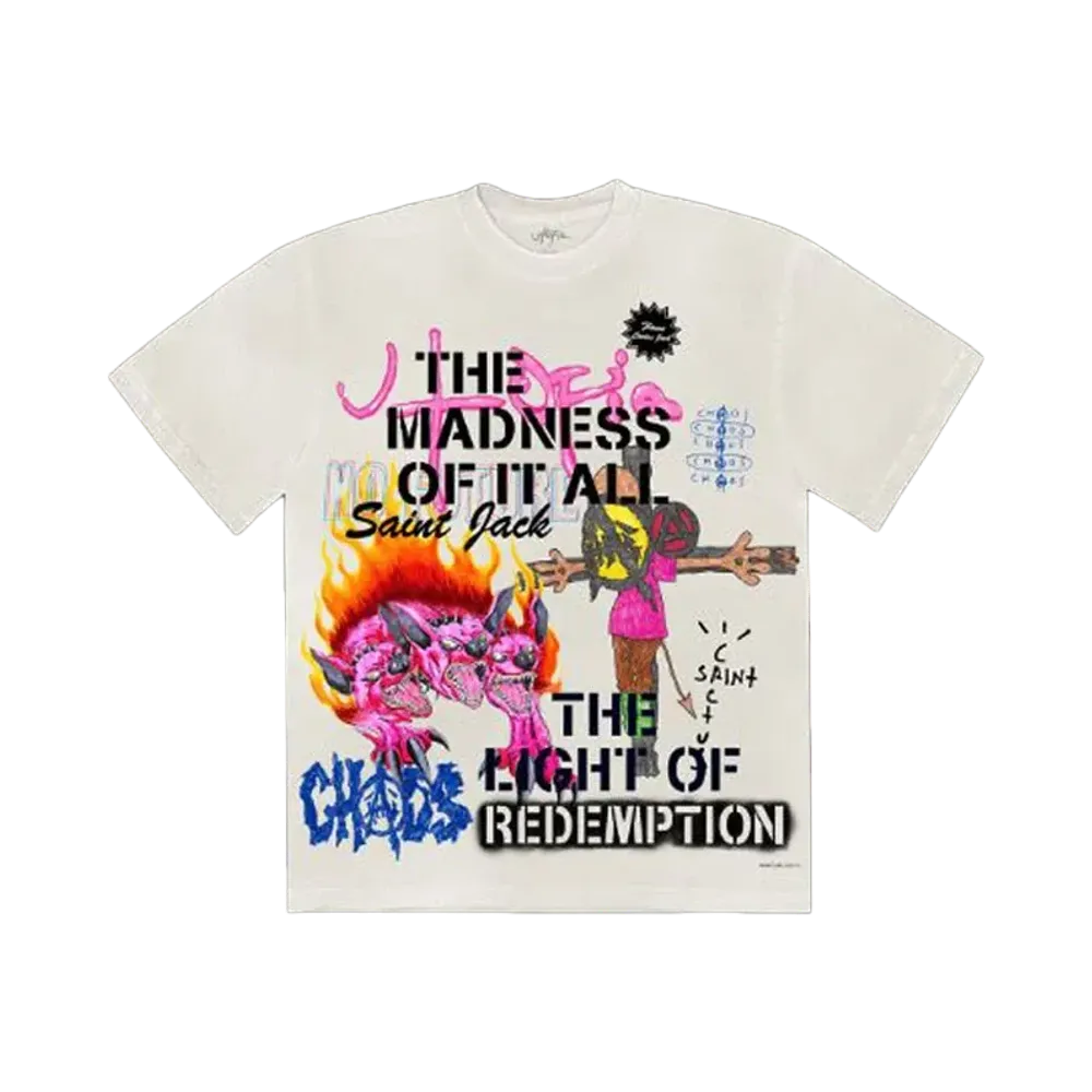 Travis Scott Utopia x SAINT Mxxxxxx Tee 3A "White"