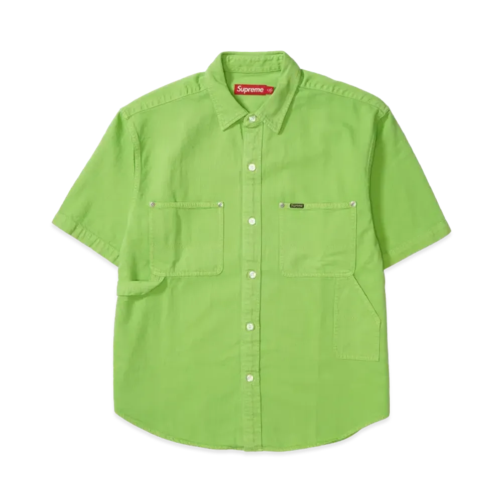 Supreme Loose Fit S/S Denim Painter Shirt "Green"