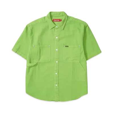 Supreme Loose Fit S/S Denim Painter Shirt "Green"