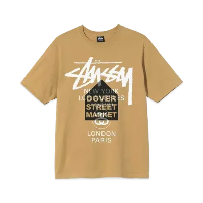 Stussy DSM WORLD TOUR S/S TEE "Khaki"