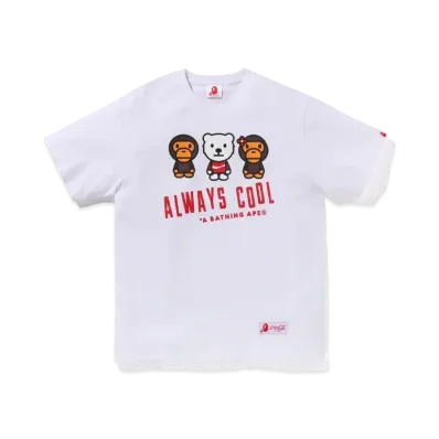 A BATHING APE x COCA COLA Milo Tee "White"