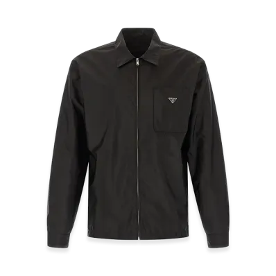 PRADA Re-Nylon Feather Shirt "Black"