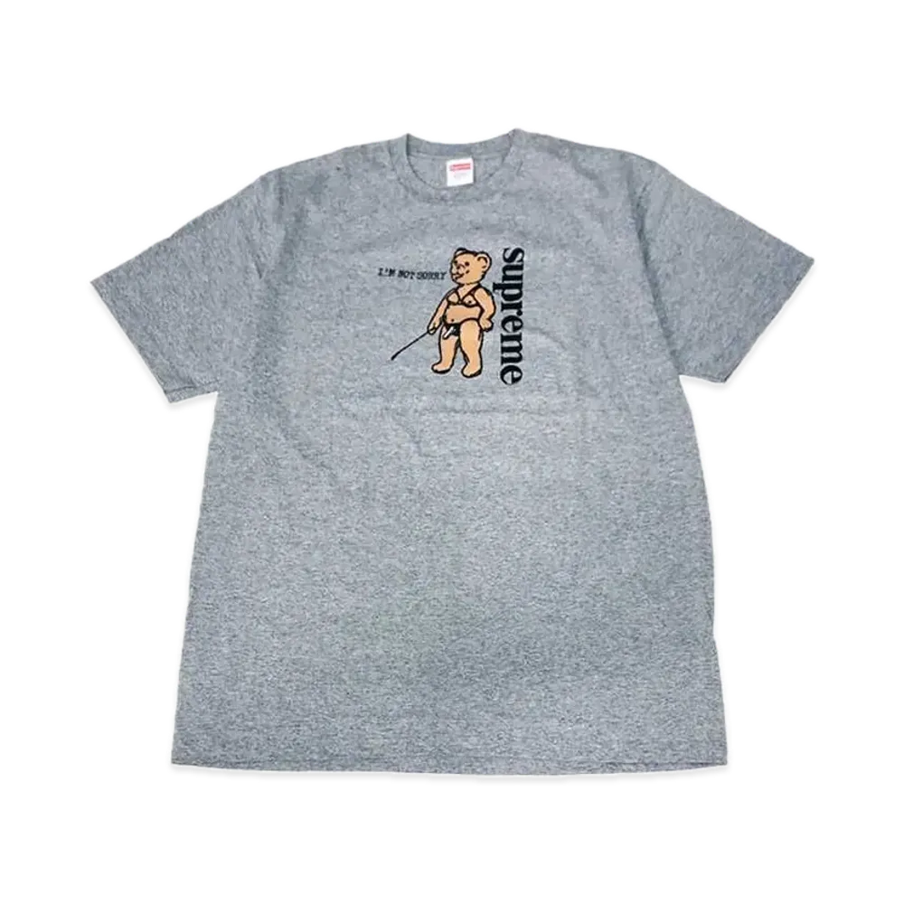 シュプリーム ノット ソーリー Tシャツ "グレー"