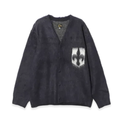 NEEDLES Mohair Cardigan - Emblem "Navy"