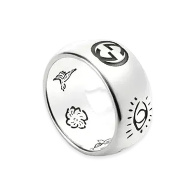 GUCCI Blind For Love Ring In Silver