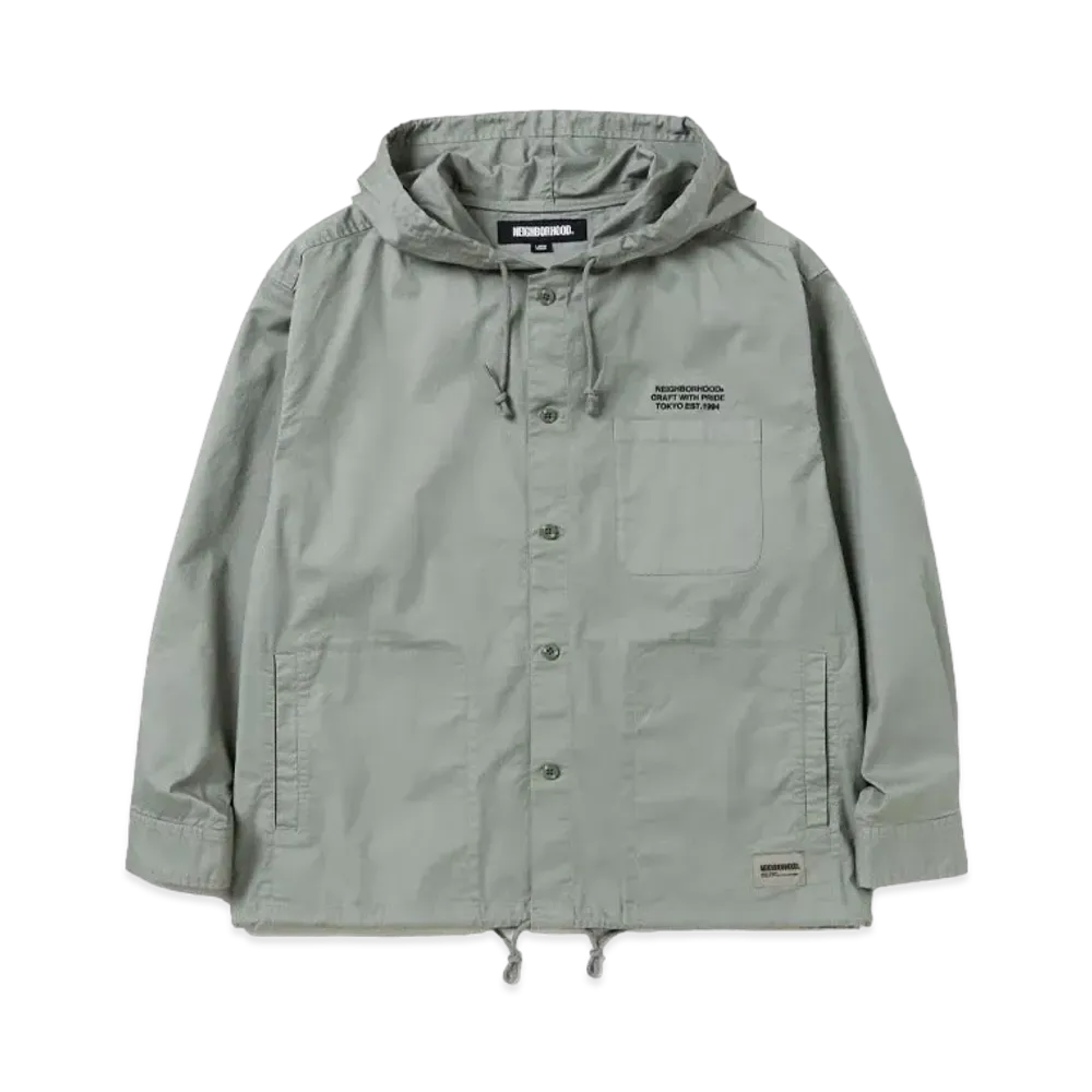 NEIGHBORHOOD Hooded Shirt LS "Olive Drab"