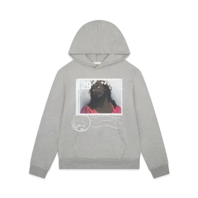 DENIM TEARS Crown of Cotton Stamp Hoodie "Grey"