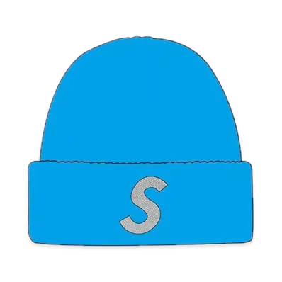 Supreme New Era Swarovski S Logo Beanie "Light Aqua"