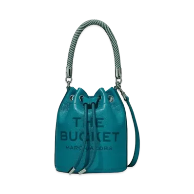 Marc Jacobs The Leather Bucket Bag "Harbor Blue"