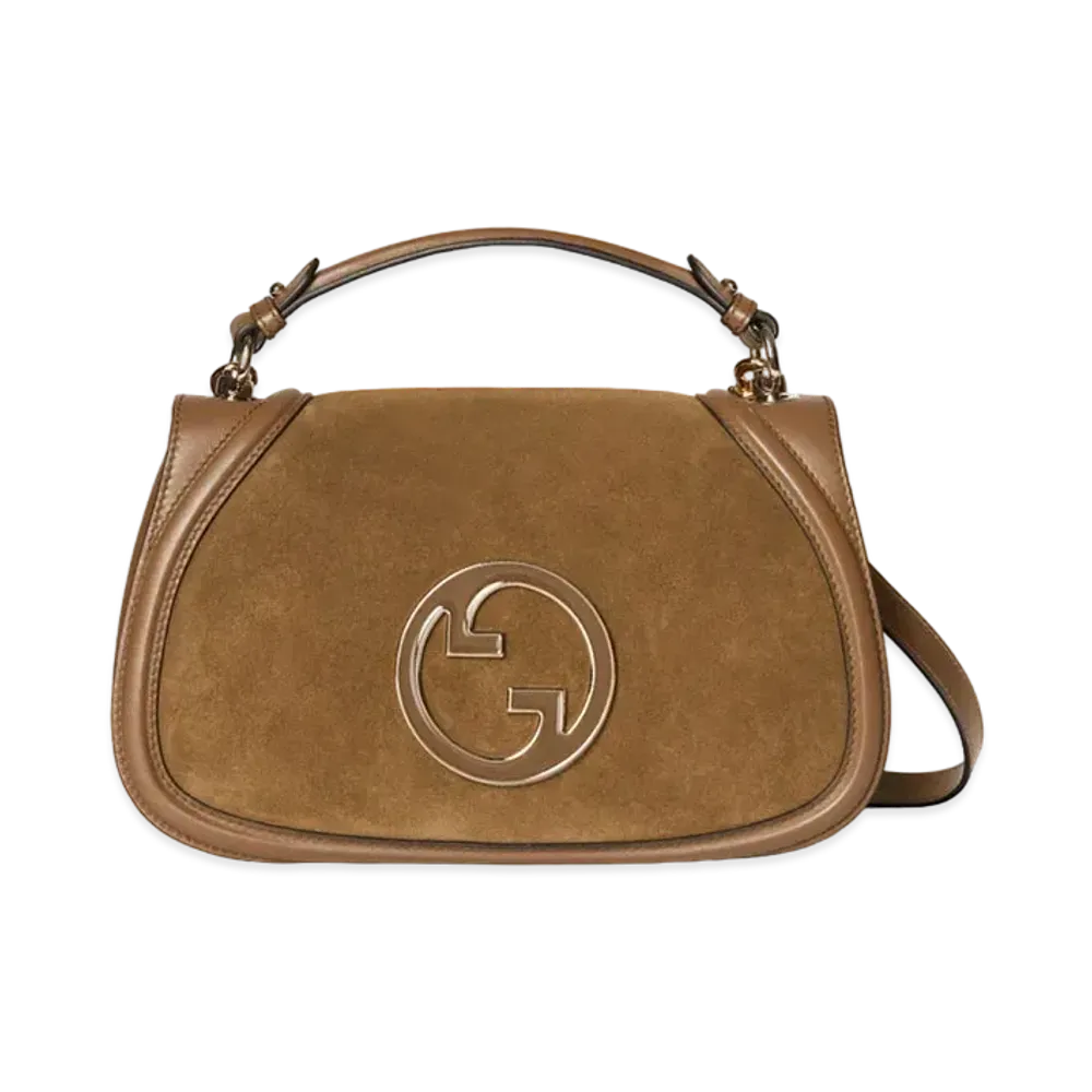 GUCCI Blondie Medium Top Handle Bag "Light Brown"