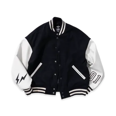 FRGMTMINI Wool Varsity Jacket "Navy"