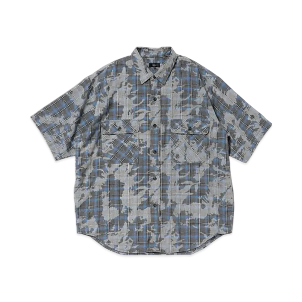 BEAMS Fade Work Check Shirt "Blue"