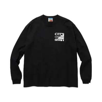 CITY COUNTRY CITY COTTON L/S T-SHIRT CITY COUNTRY CITY "BLACK"