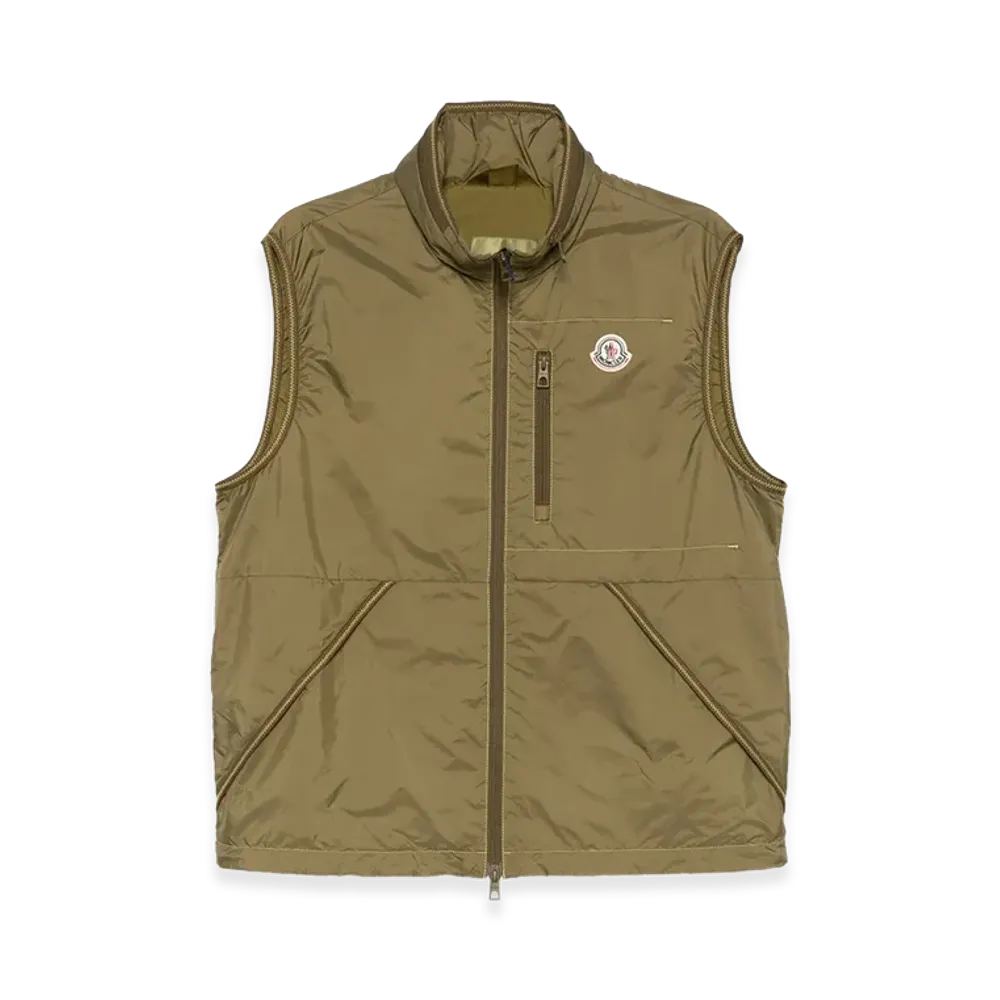 MONCLER Outwear Waistcoat "Green"