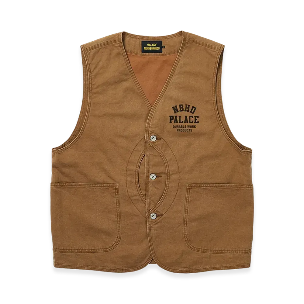 PALACE x NEIGHBORHOOD Duck Vest "Brown"