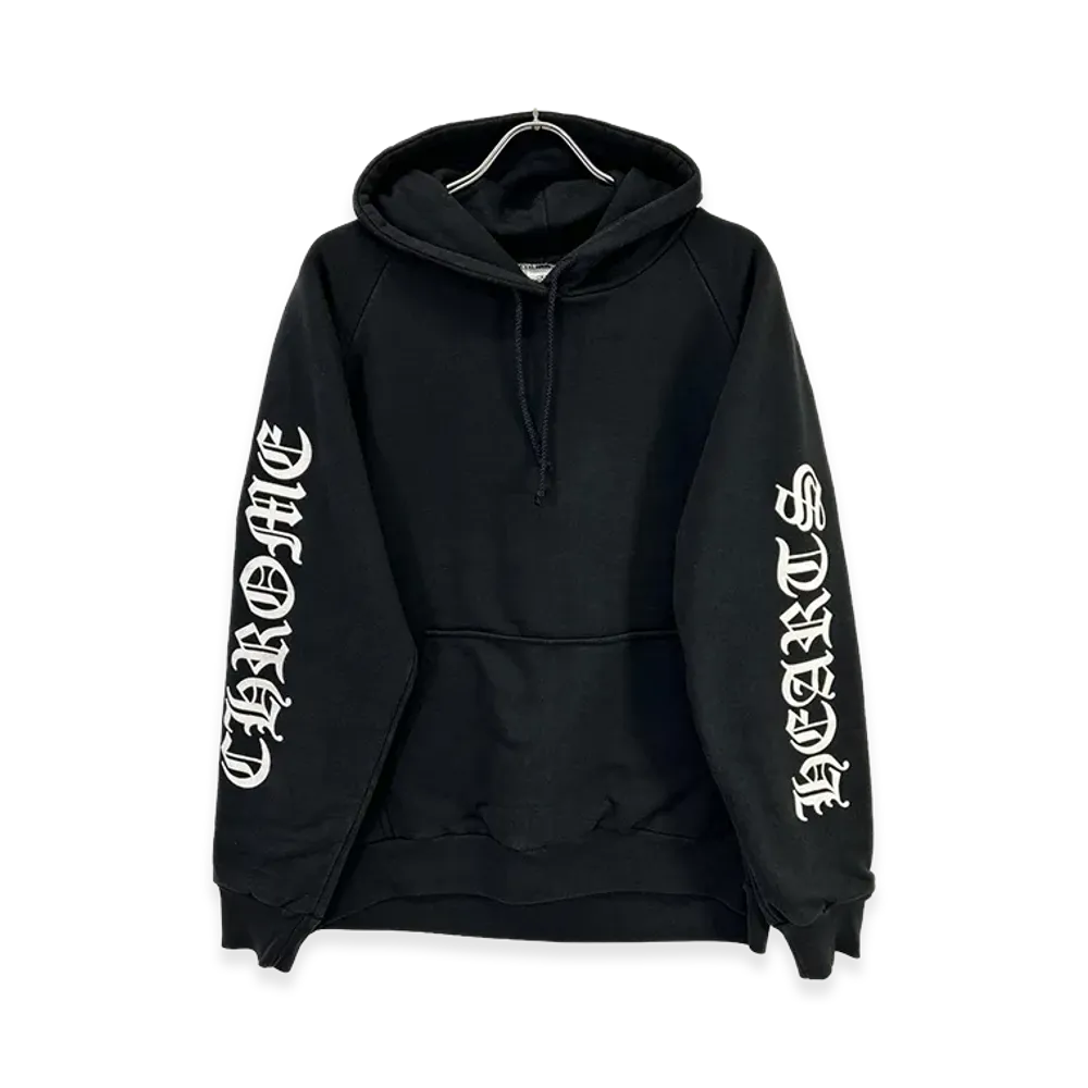 Chrome Hearts Floral Cross Horseshoe Print Pullover Hoodie "Black"