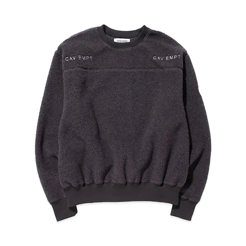 Cav Empt (C.E) FLEECE CREW NECK "Charcoal"