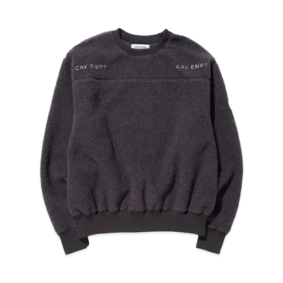 Cav Empt (C.E) FLEECE CREW NECK "Charcoal"