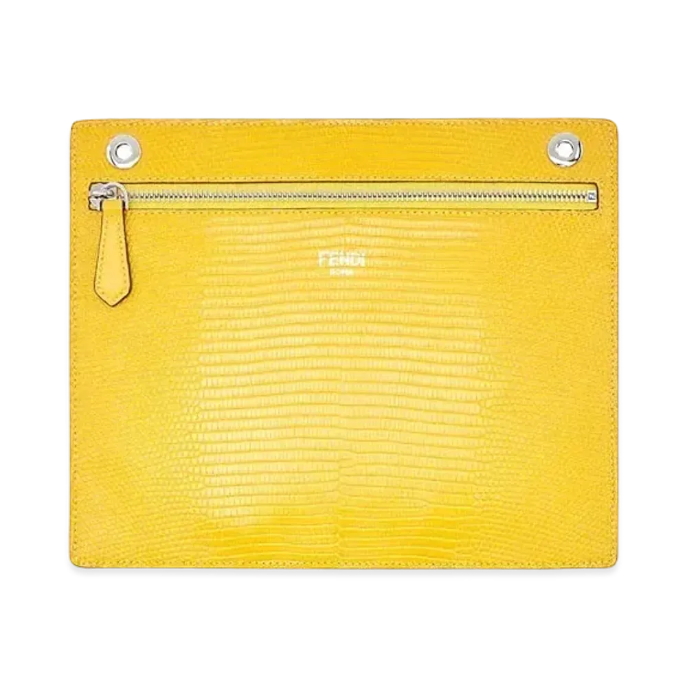 FENDI Peekaboo Pocket Reserve Leather Pocket "Yellow"