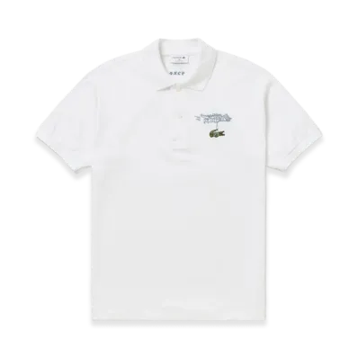 LACOSTE x Godzilla 2.0 Mechagodzilla Polo Shirt "White"