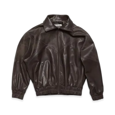 Acne Studios Leather Jacket "Brown"