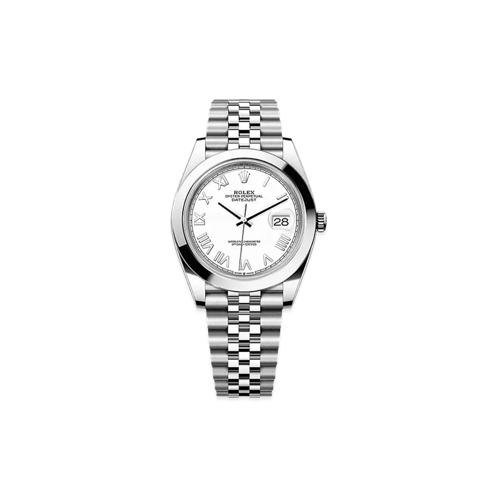 ROLEX Datejust 41 Oystersteel "White"