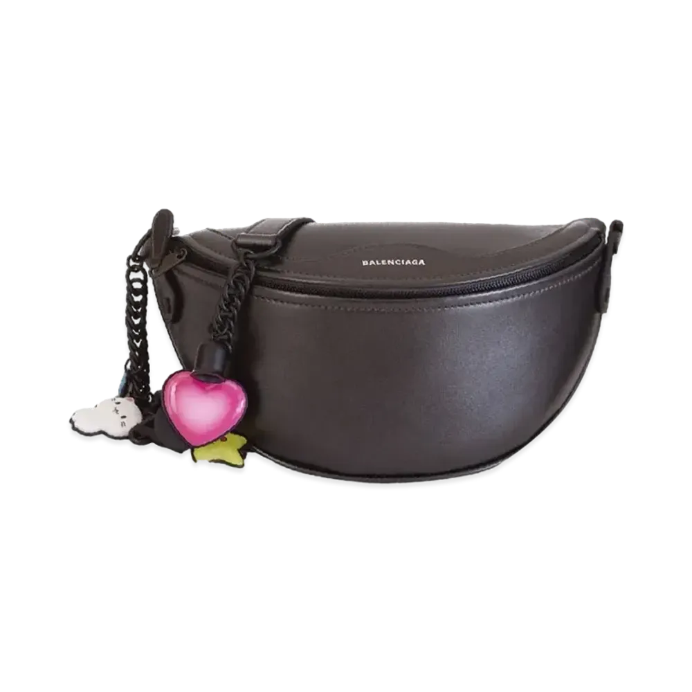 BALENCIAGA Women's Souvenir XXS Beltbag "Black/White"