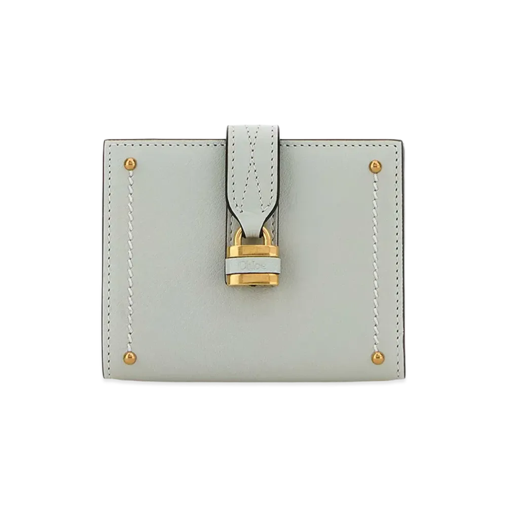 Chloe Women's Pastel Leather Paddington Wallet "Light Blue"