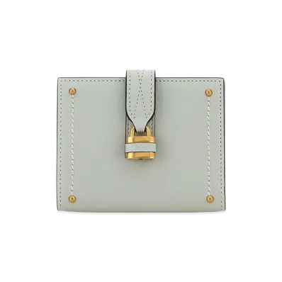 Chloe Women's Pastel Leather Paddington Wallet "Light Blue"