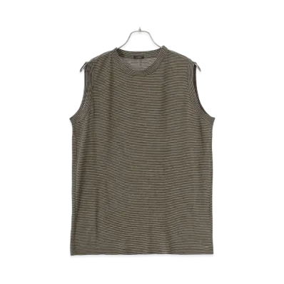 COMOLI Summer Wool Sleeveless "Border"
