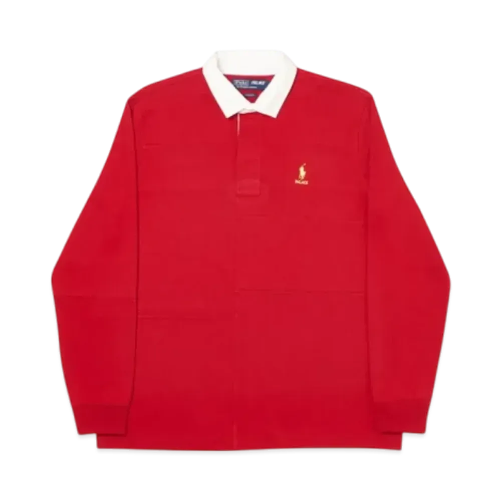 PALACE x Ralph Lauren Pieced Rugby "Red"