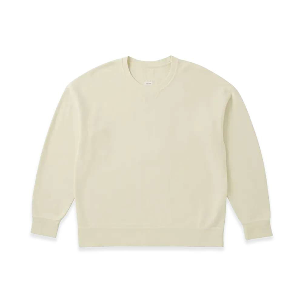 visvim Jumbo SB Sweat L/S DMGD "LT.Yellow"