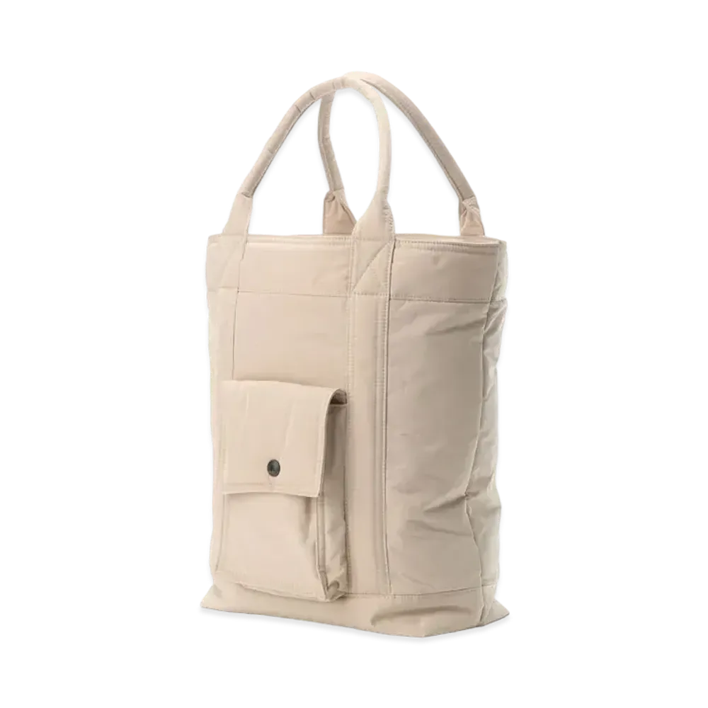 Yohji Yamamoto Y's PY MEMORY WEATHER INSULATED PURSE STYLE TOTE BAG "Beige"