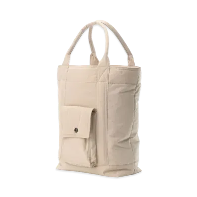 Yohji Yamamoto Y's PY MEMORY WEATHER INSULATED PURSE STYLE TOTE BAG "Beige"