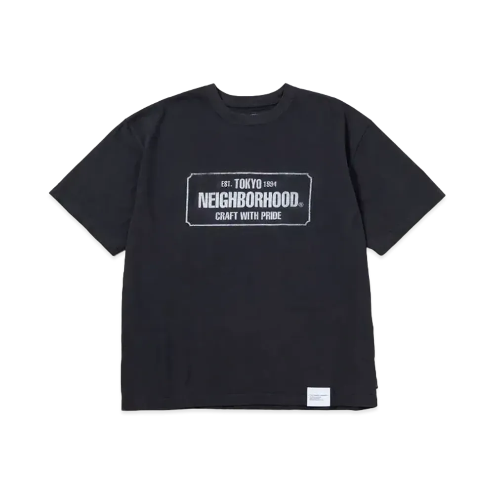 NEIGHBORHOOD Sulfur Dye Crewneck SS "Black"