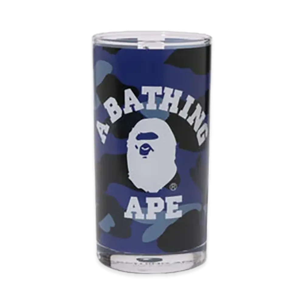 A BATHING APE Color Camo College Glass "Navy"