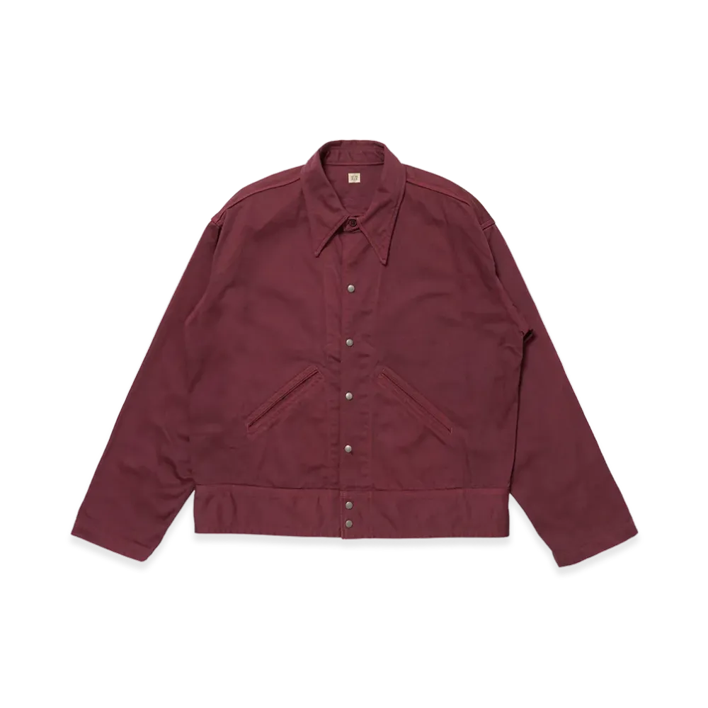 T.T Taiga Takahashi LOT.324 Usmd Convalescent Jacket "Natural Dyed Burgundy"