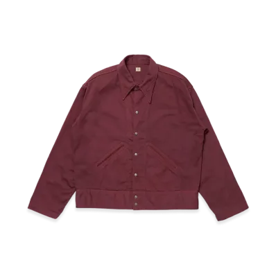 T.T Taiga Takahashi LOT.324 Usmd Convalescent Jacket "Natural Dyed Burgundy"