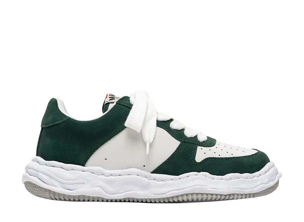 Maison MIHARA YASUHIRO WAYNE OG Sole Suede Low-top Sneaker "Green/White"