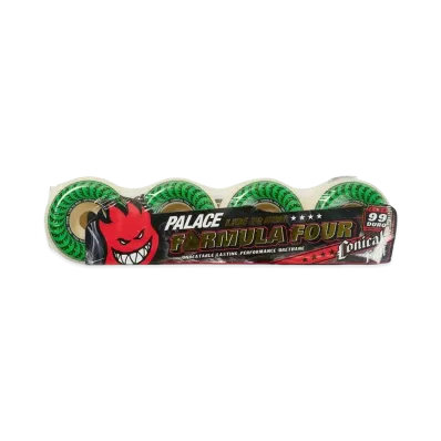PALACE SPITFIRE Conical Full Formula Four Natural Wheels "White / Green" 54Mm