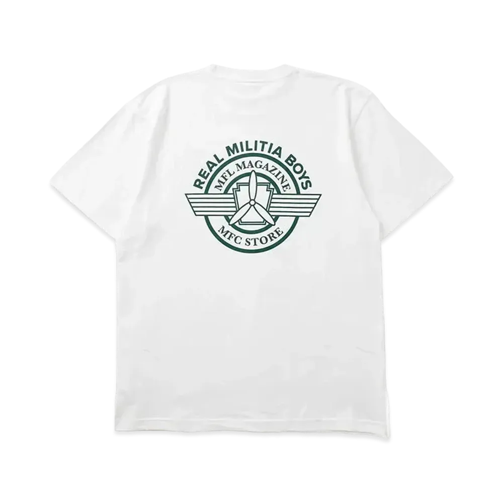 MFC STORE x MFL Magazine Tied Gun S/S Tee "White"