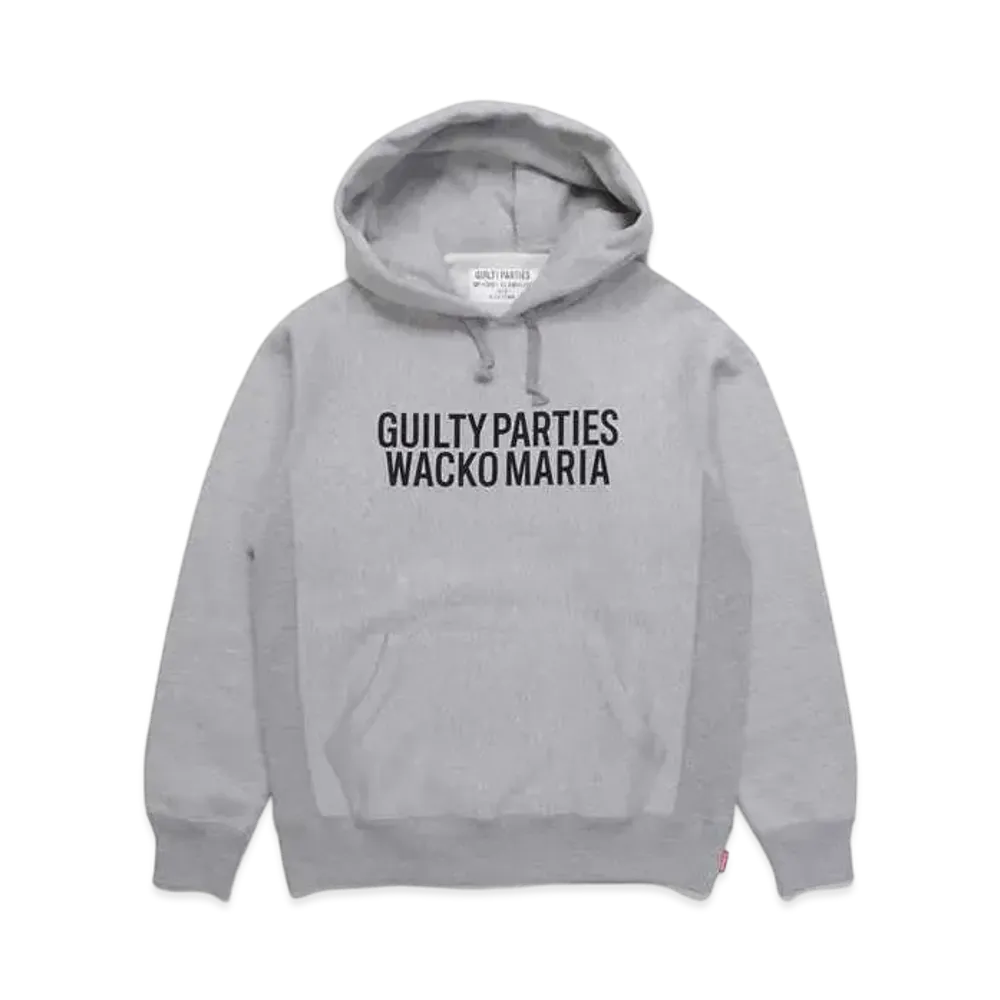 WACKO MARIA Heavy Weight Pull Over Hooded Sweat Shirt "Gray"